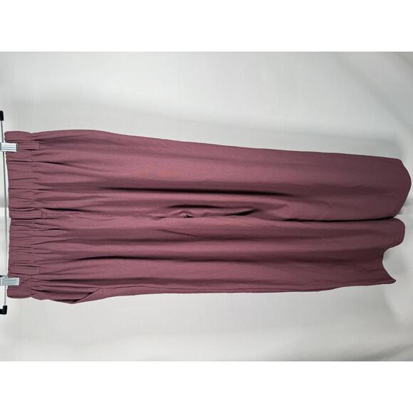 NWT Halara Flex™ High Waisted Pocket Wide Leg Waffle Work Pants Plum Wine - M - Picture 7 of 11